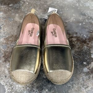 OshKosh B'gosh Metallic Gold Slip-On Shoes